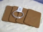 4x Pflanzplatten braun ca. 8,5x5,5cm mit Befestigung